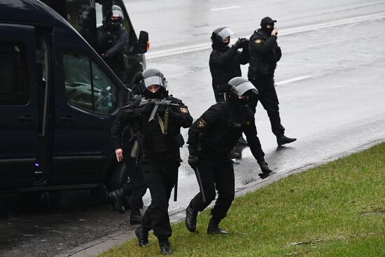 Акция протеста в Минске