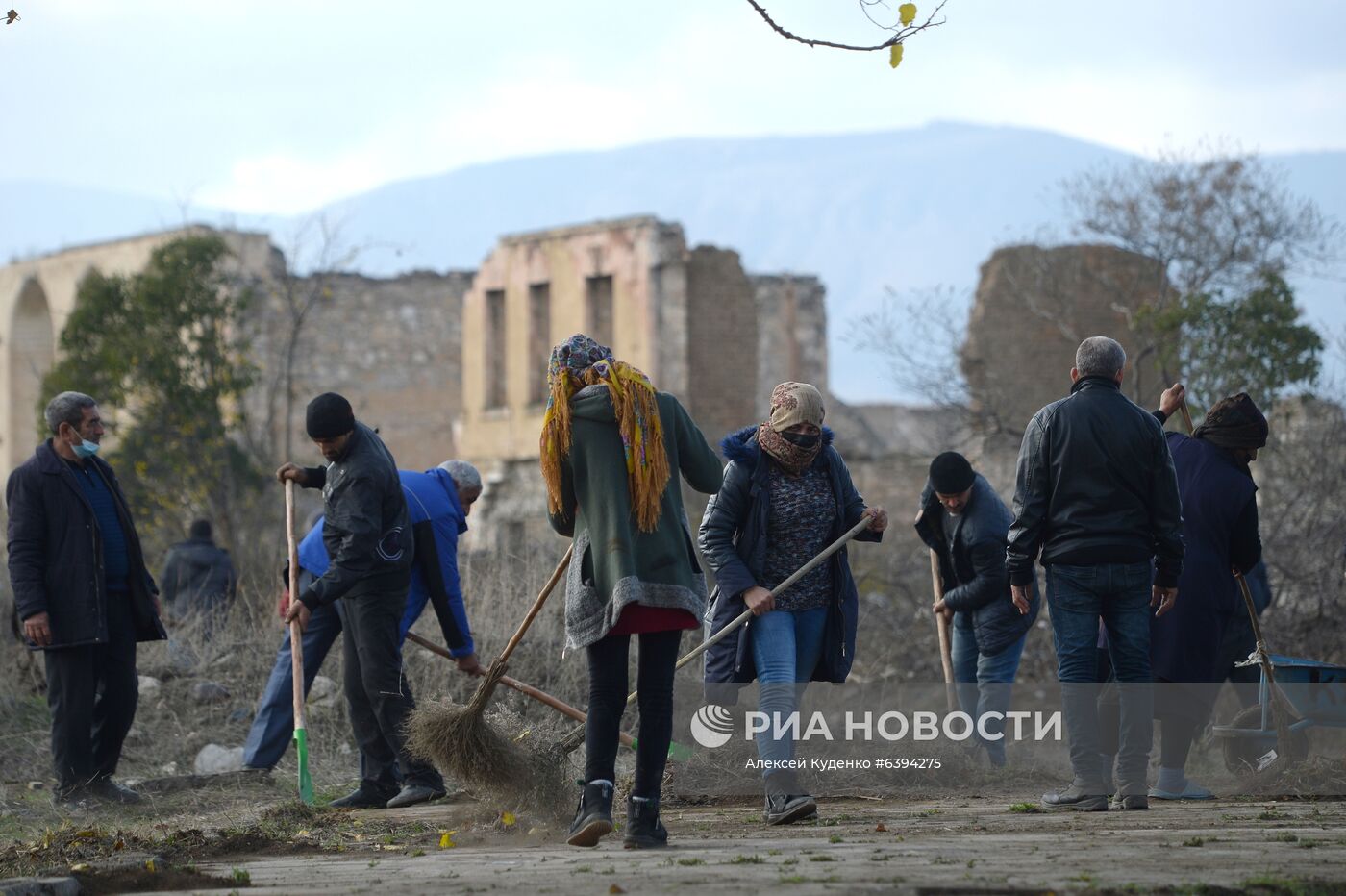 Город Агдам в Азербайджане