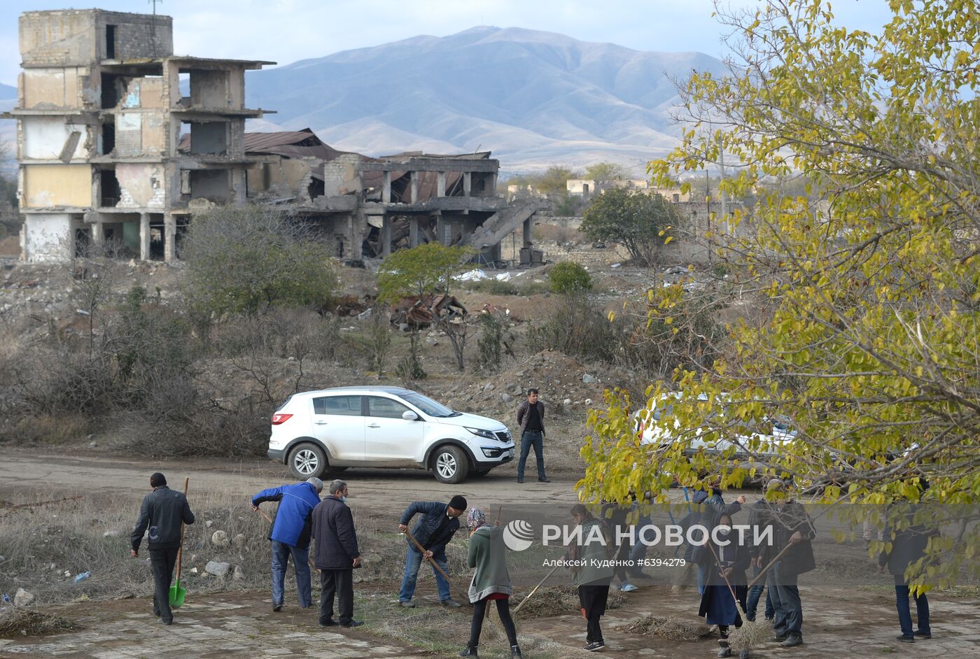 Город Агдам в Азербайджане