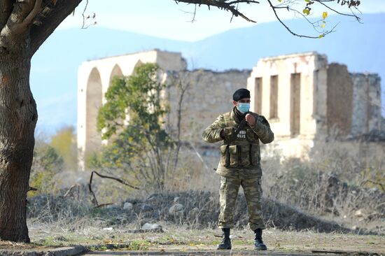 Город Агдам в Азербайджане