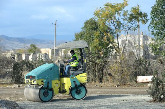 Город Агдам в Азербайджане