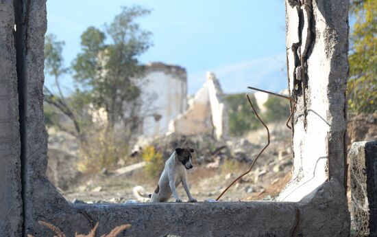 Город Агдам в Азербайджане