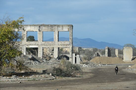 Город Агдам в Азербайджане