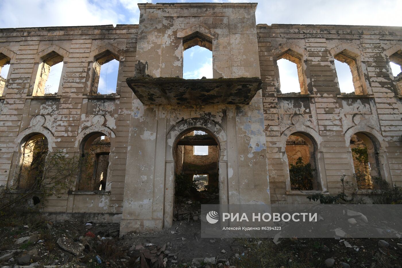 Город Агдам в Азербайджане