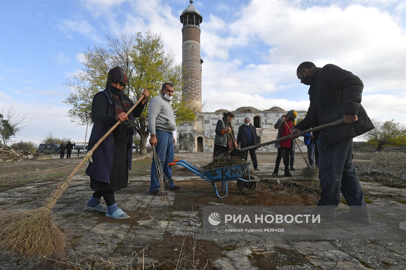 Город Агдам в Азербайджане