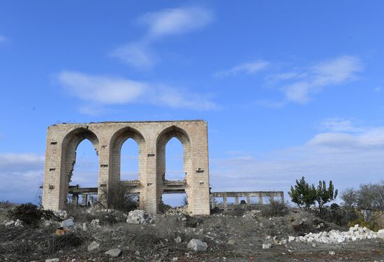 Город Агдам в Азербайджане