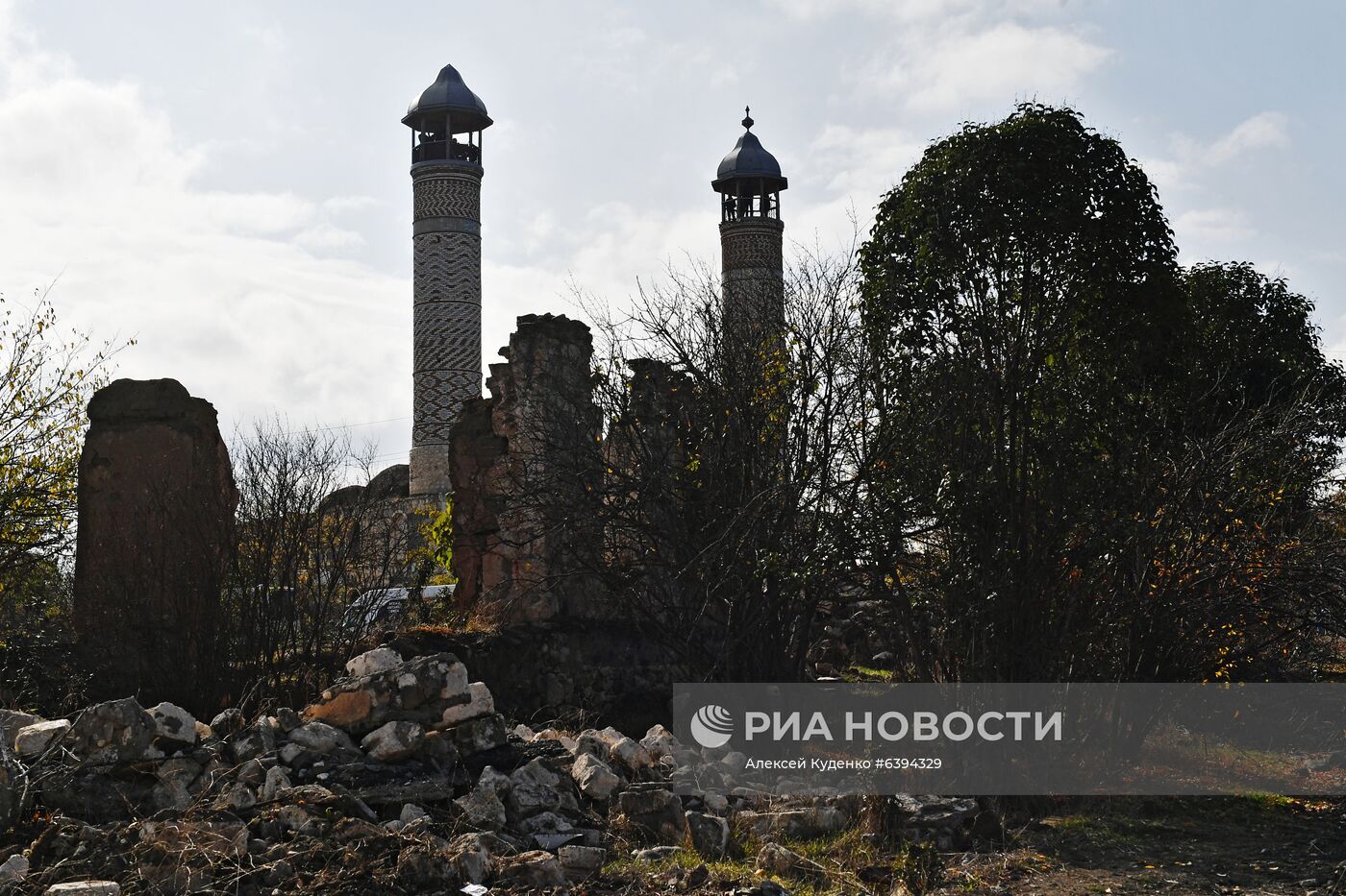 Город Агдам в Азербайджане