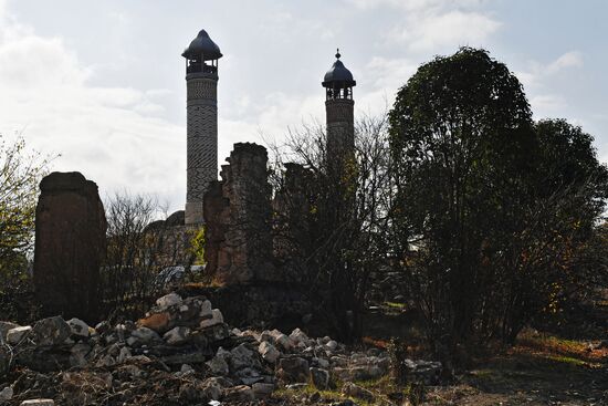 Город Агдам в Азербайджане