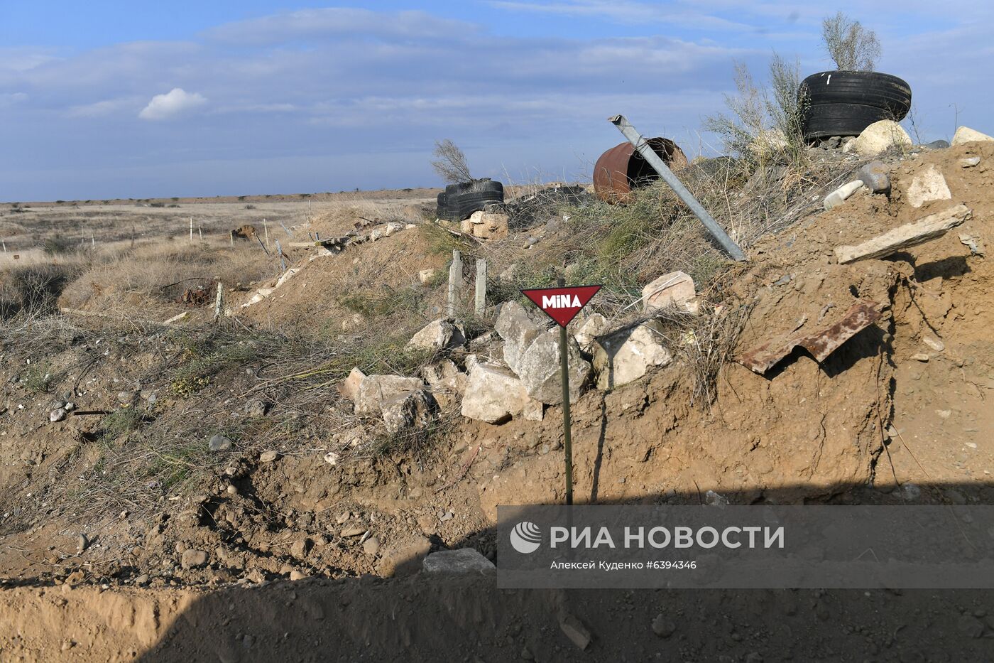 Город Агдам в Азербайджане