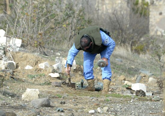 Город Агдам в Азербайджане