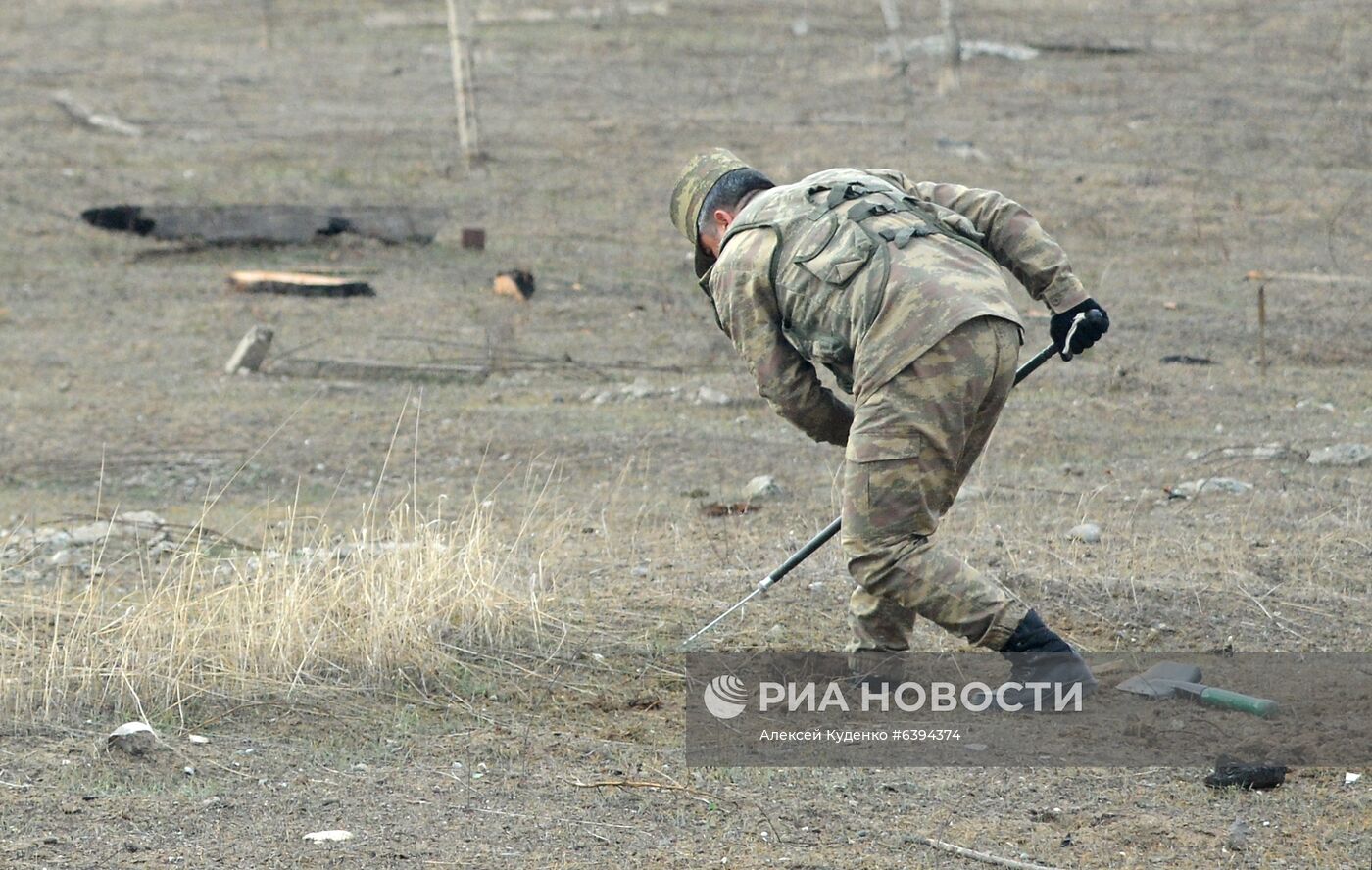 Город Агдам в Азербайджане