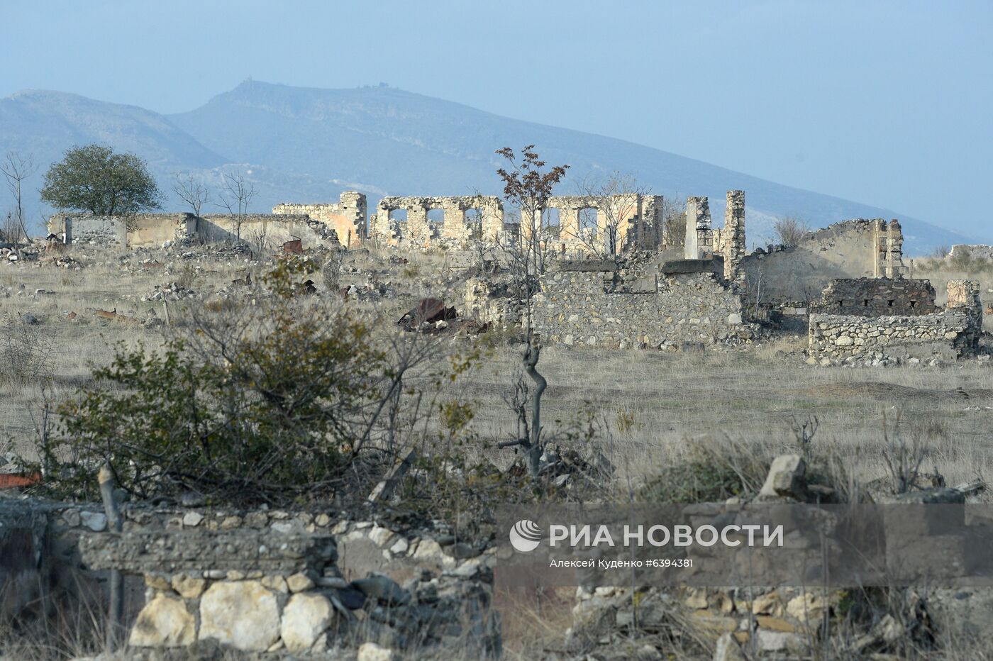 Город Агдам в Азербайджане