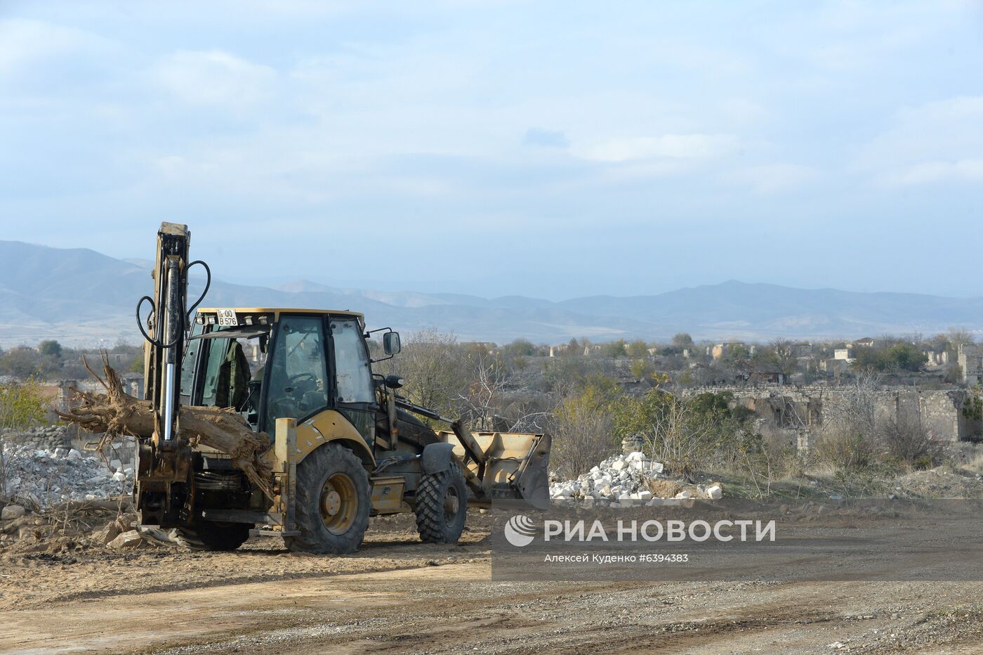 Город Агдам в Азербайджане