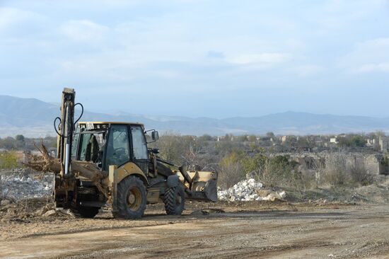 Город Агдам в Азербайджане
