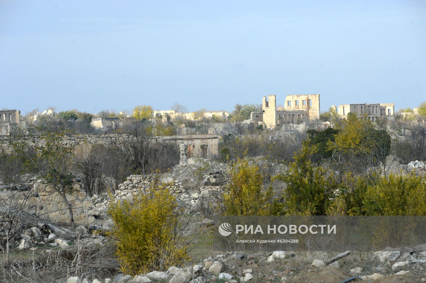 Город Агдам в Азербайджане