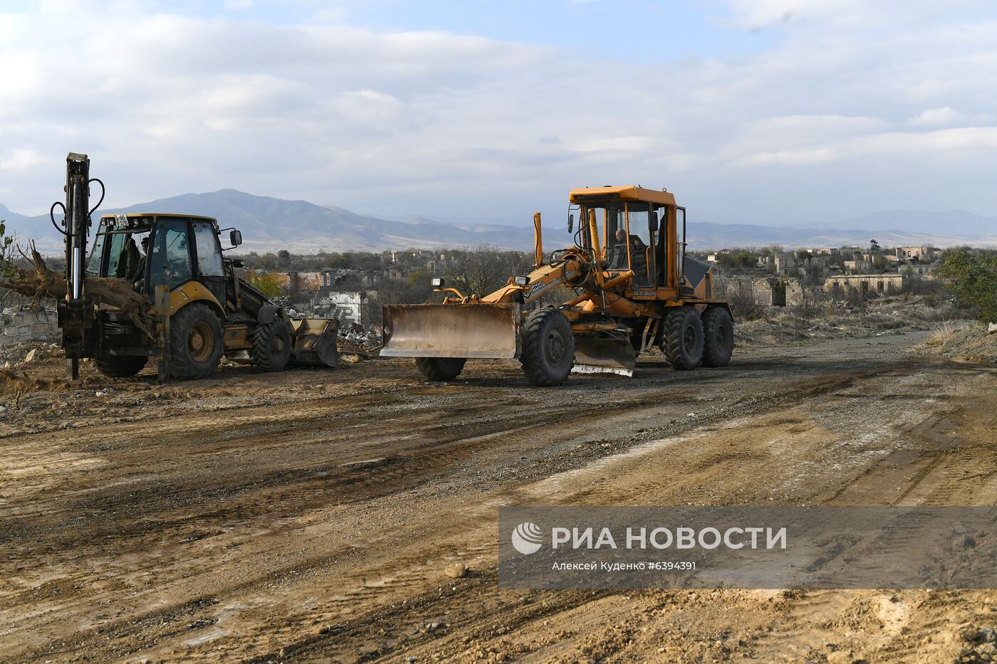 Город Агдам в Азербайджане