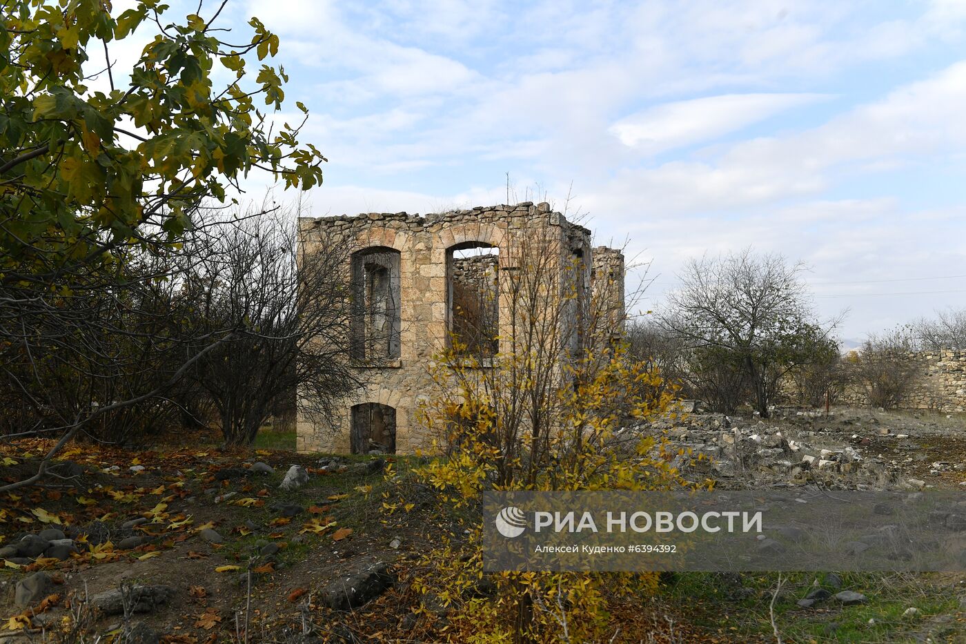 Город Агдам в Азербайджане