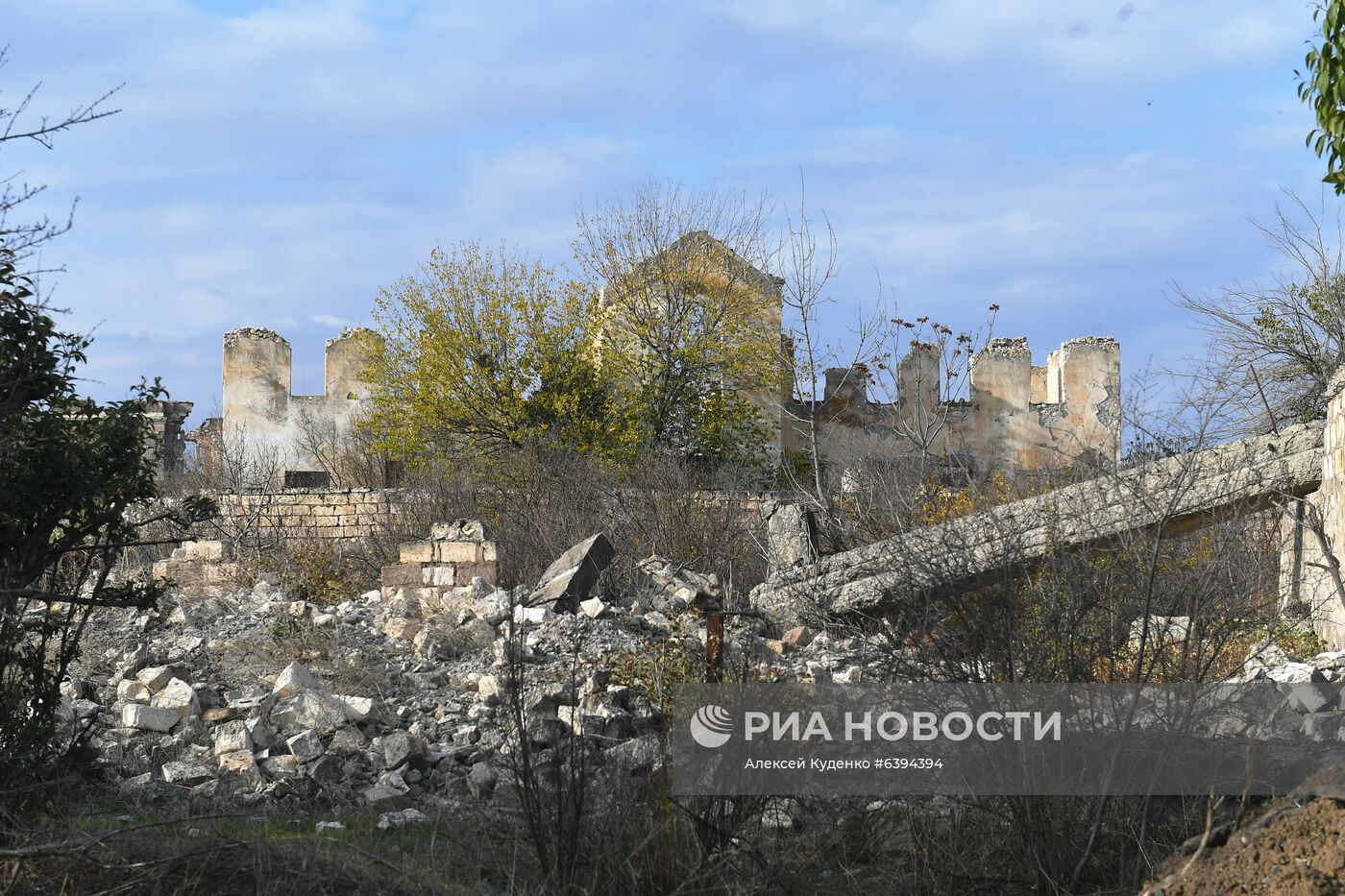 Город Агдам в Азербайджане