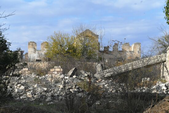 Город Агдам в Азербайджане
