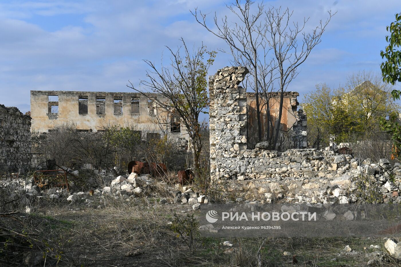 Город Агдам в Азербайджане