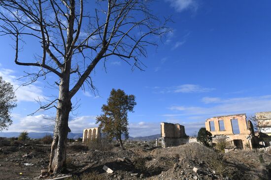 Город Агдам в Азербайджане