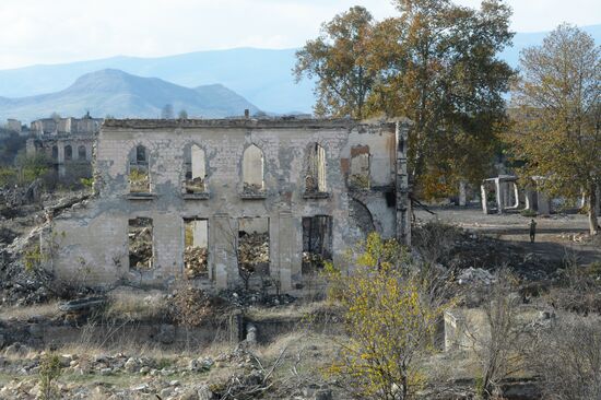 Город Агдам в Азербайджане