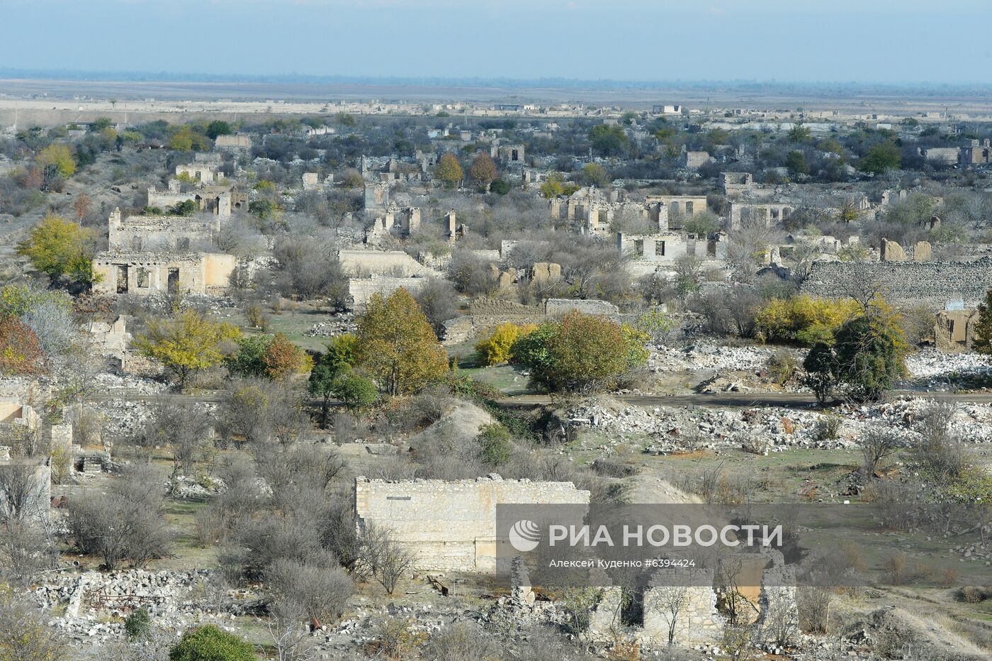 Город Агдам в Азербайджане