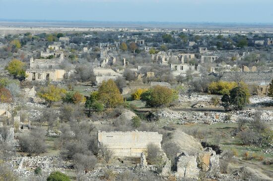 Город Агдам в Азербайджане