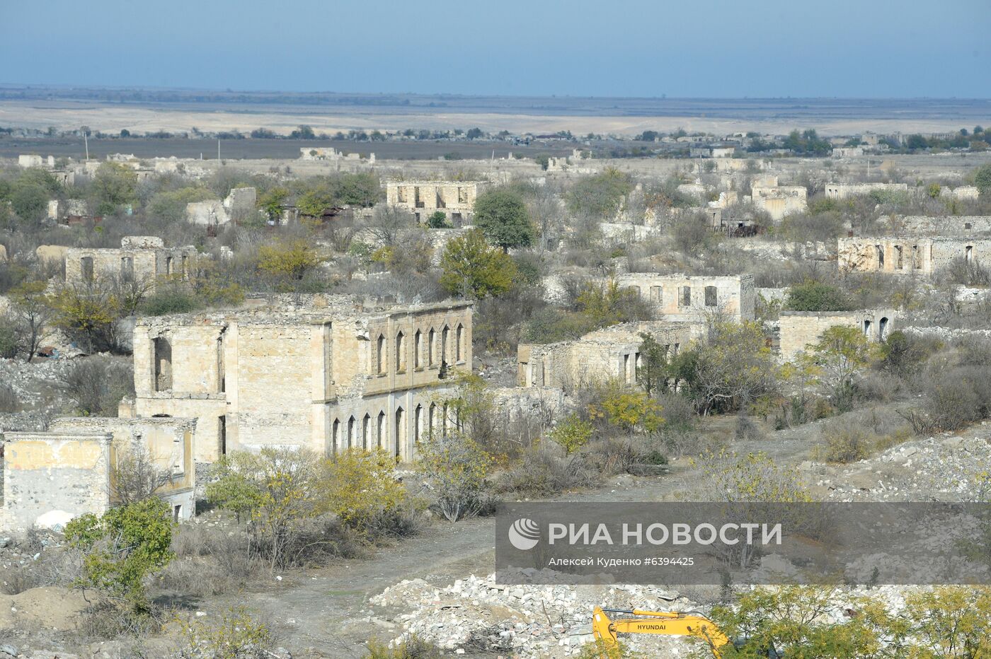 Город Агдам в Азербайджане