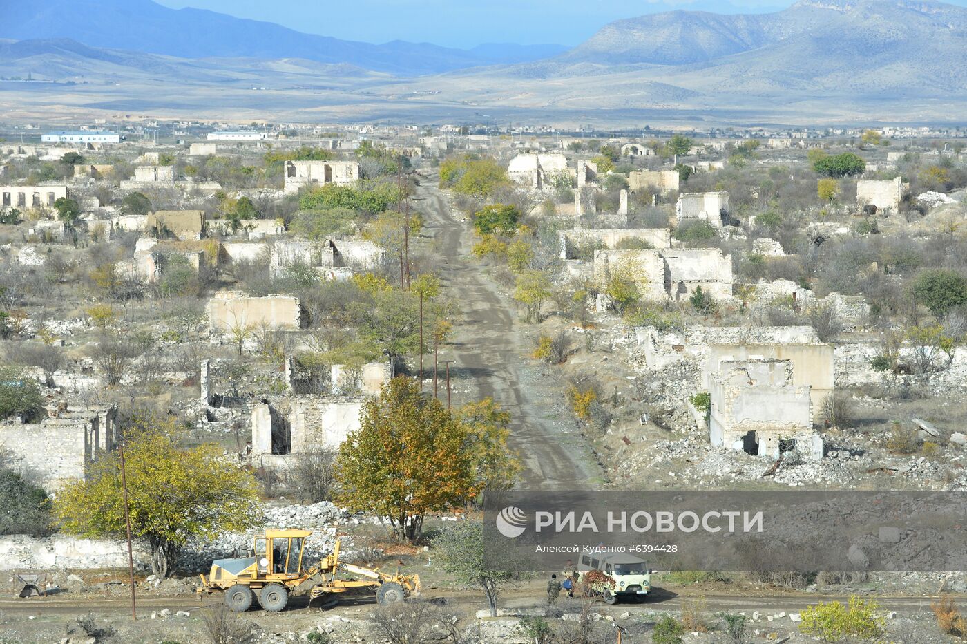 Город Агдам в Азербайджане