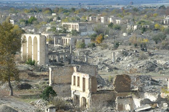 Город Агдам в Азербайджане