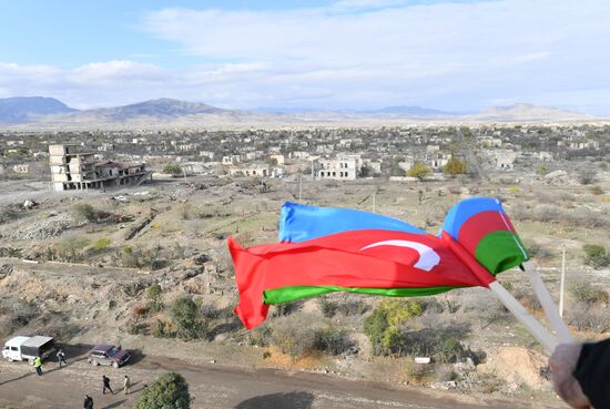 Город Агдам в Азербайджане