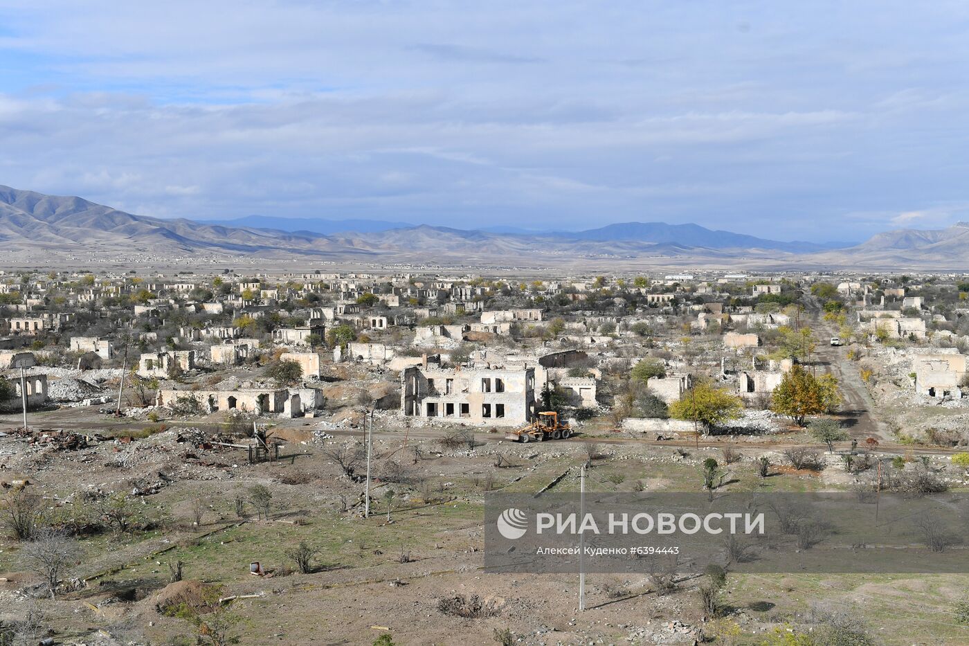 Город Агдам в Азербайджане