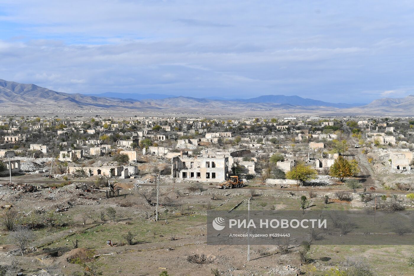 Город Агдам в Азербайджане