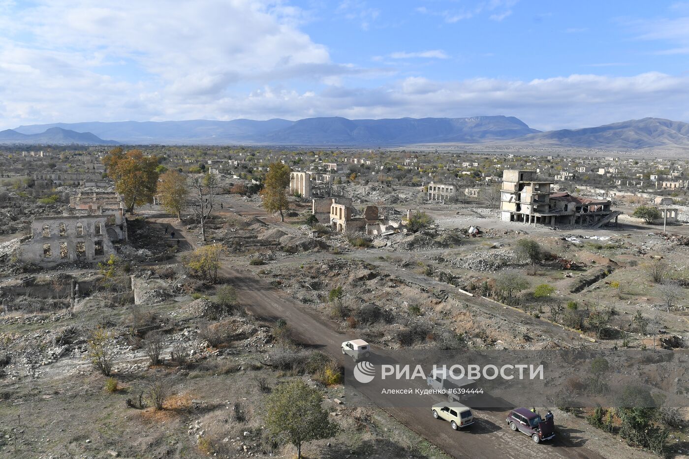 Город Агдам в Азербайджане