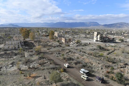 Город Агдам в Азербайджане