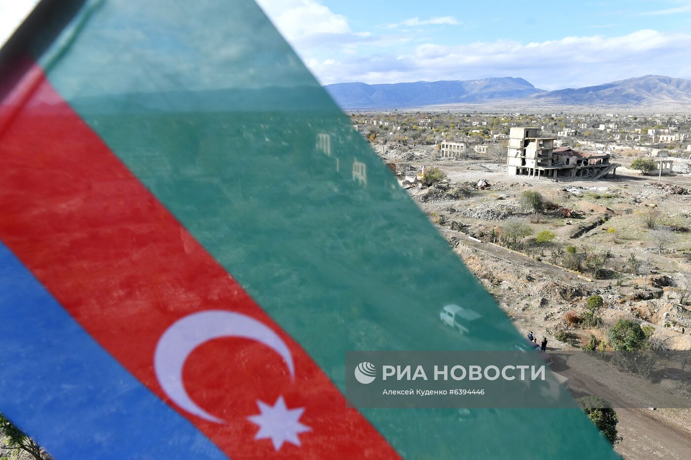 Город Агдам в Азербайджане