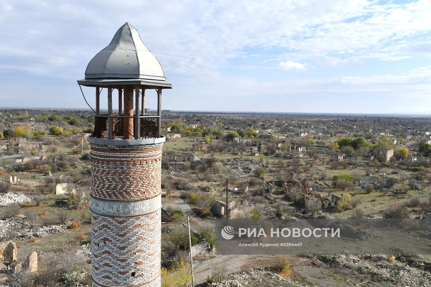 Город Агдам в Азербайджане