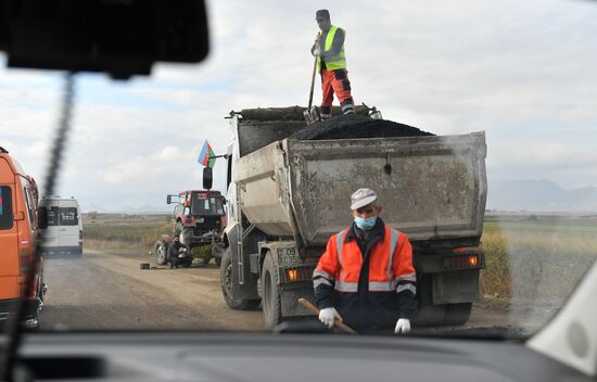 Город Агдам в Азербайджане