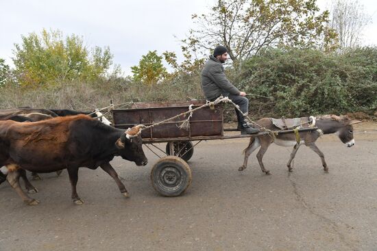 Город Агдам в Азербайджане