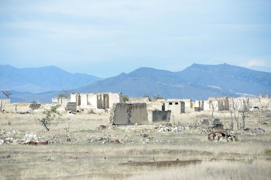 Город Агдам в Азербайджане