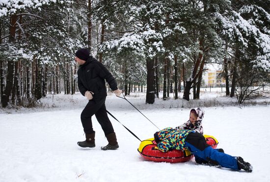 Снег в Москве