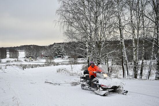 Снег в Москве
