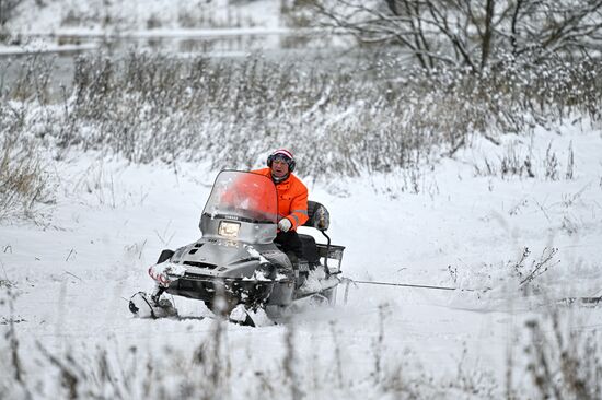 Снег в Москве
