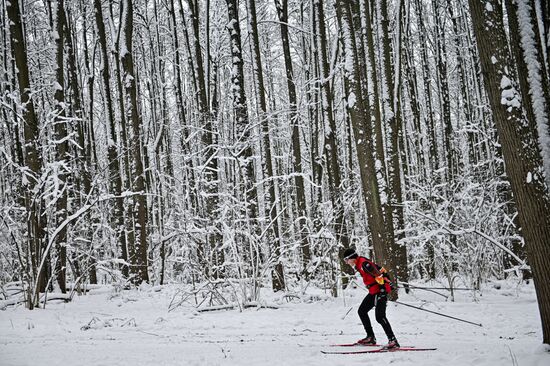 Снег в Москве