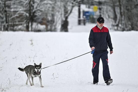Снег в Москве