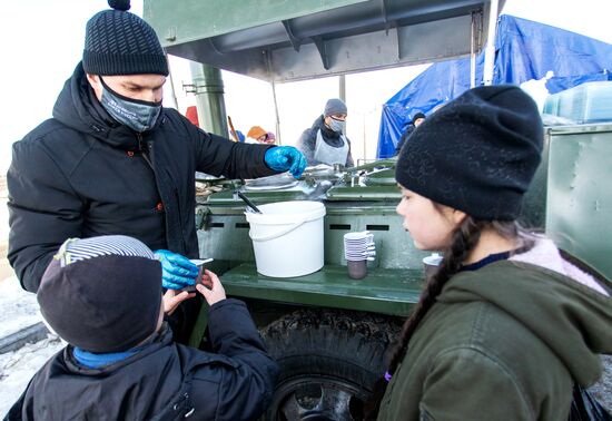 Последствия снежного циклона в Приморье