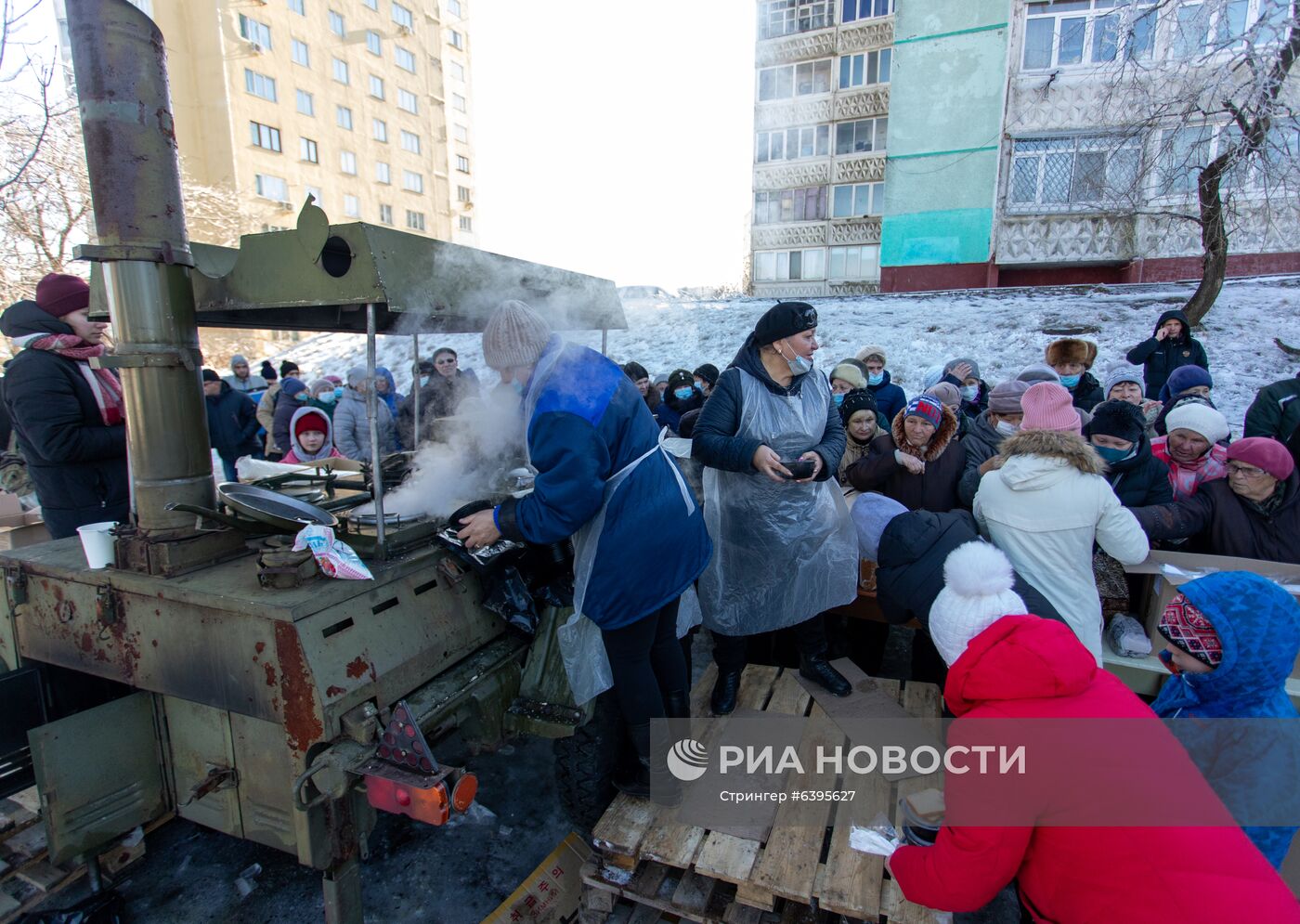 Последствия снежного циклона в Приморье