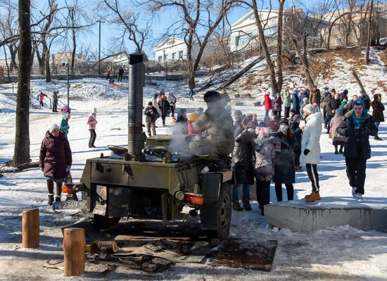 Последствия снежного циклона в Приморье