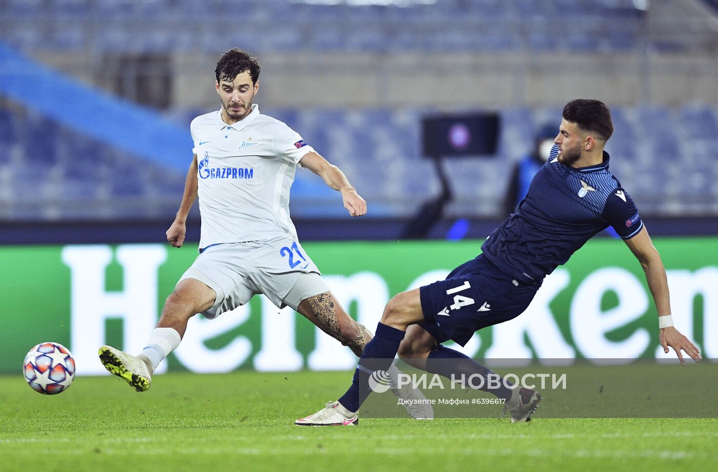 Футбол. Лига чемпионов. Матч "Лацио"  "Зенит"